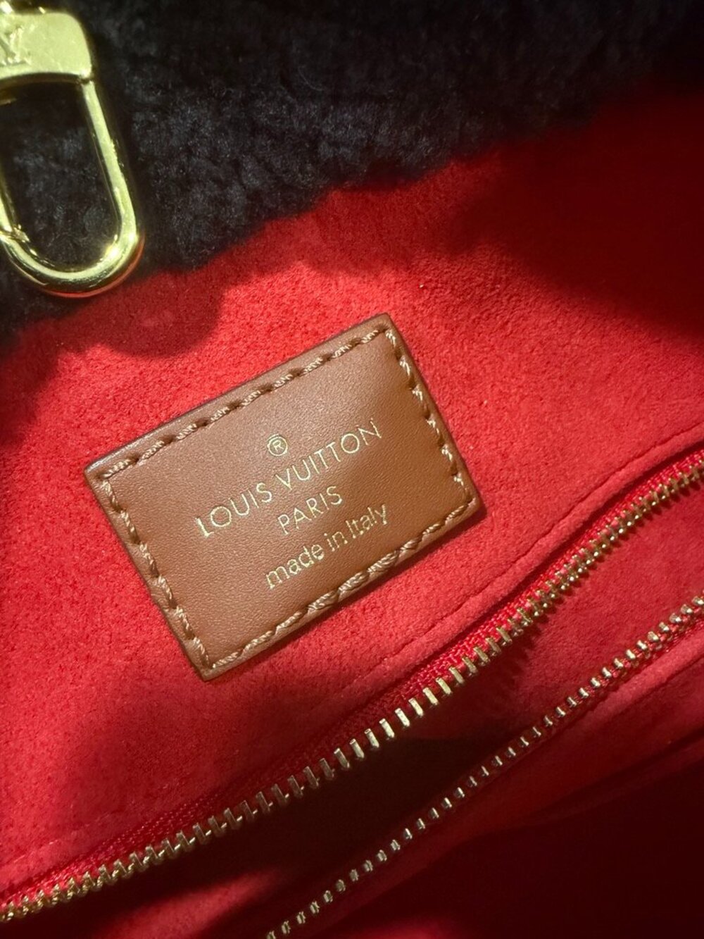 Louis Vuitton OnTheGo GM Shearling Teddy Limited Edition Tote Bag (JB1438) - Picture 12 of 15